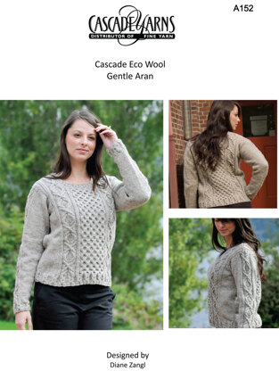 Gentle Aran in Cascade Ecological Wool - A152