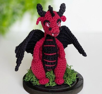 Blaze the Dragon crochet pattern, amigurumi dragon pattern