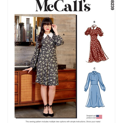 McCall's Misses' Dresses M8239 - Sewing Pattern