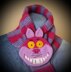 Grinning Cheshire Cat scarf