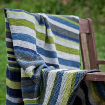 Striped Blanket - knitting pattern