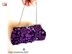 Irish Crochet Lace - Purple  Wedding bag