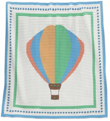 Crochet Baby Blanket - Hot Air Balloon