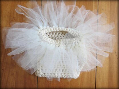 Tutu Diaper Cover and Hat Photo Prop Pattern