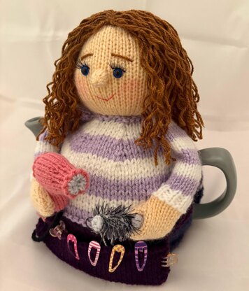 Hairdresser tea cosy