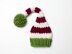 Christmas Stocking Cap Hat Baby Child Newborn Pompom  Sleeper Long Newborn Photography Prop Family Photos