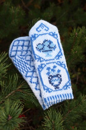 Delft mittens