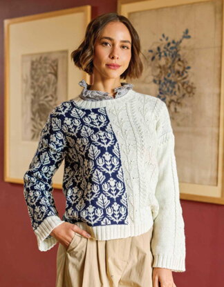 Impressions Four Knitting Patterns in Morris DK by Debbie Bliss & Chloé Elizabeth Birch