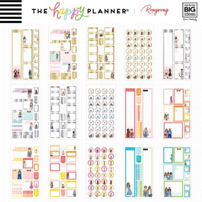 Happy Planner X Rongrong Sticker Value Pack - Functional