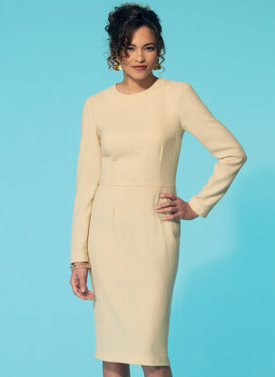McCall's Misses' Dresses and Optional Collar M7279 - Paper Pattern Size All Sizes In One Envelope