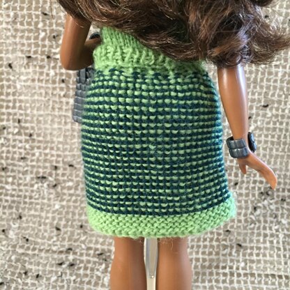 Curvy Barbie Faux Plaid Skirt