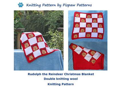 Rudolph the Reindeer Christmas Blanket (no 129)