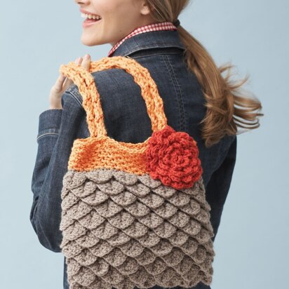 Mermaid Tears Purse in Bernat Super Value - knitting pattern