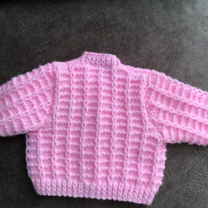 Little Loops Crew Neck Baby Cardigan