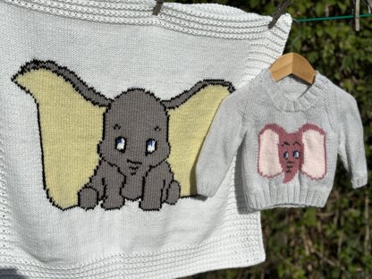 Dumbo elephant baby blanket