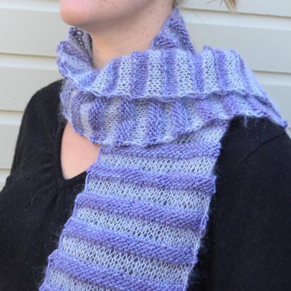 Misty Mountain Scarf - knitting pattern