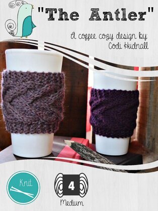 "The Antlers" Seamless Coffee Cozy Zarf