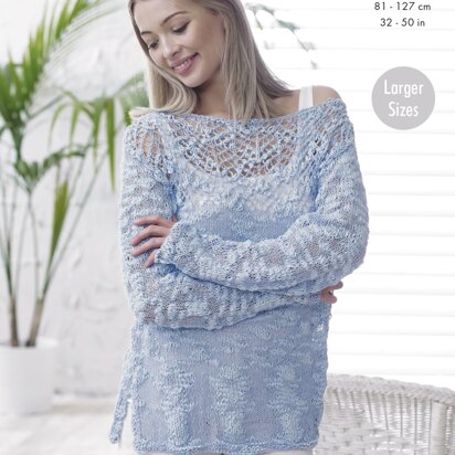 Sweater & Top in King Cole Opium - 4827 - Downloadable PDF