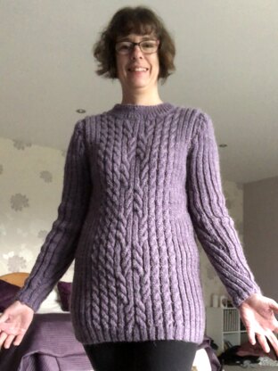 Long Aran jumper