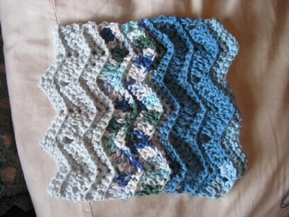 Ripple Scrap Dishcloth