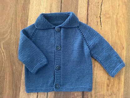 Teal jacket without pattern stitch