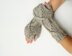 Oatmeal Cabled Fingerless Gloves