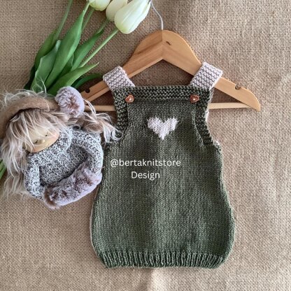 Little Heart Dress Knitting Pattern