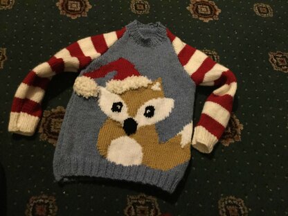 Christmas Fox Sweater