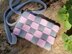 Checkerboard small shoulder phone bag crochet pattern T3