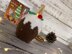 Flaming Christmas Pudding Chocolate Orange Cover Knitting Pattern