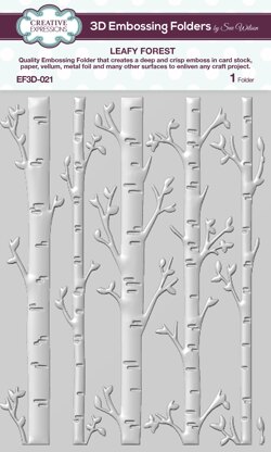 Creative Expressions 3D Embossing Folder 5.75"X7.5" - Leafy Forest