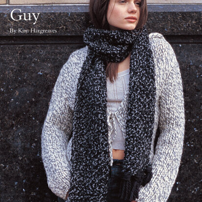 Guy Scarf in Rowan Big Wool