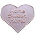 Home Sweet Home Heart Shaped Rug