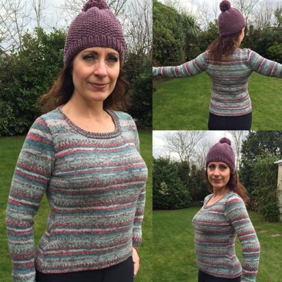 Very Close Fitting Sweater - knitting pattern