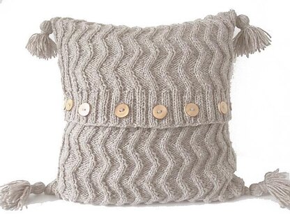 Aran Chevron Cable Cushion/Pillow