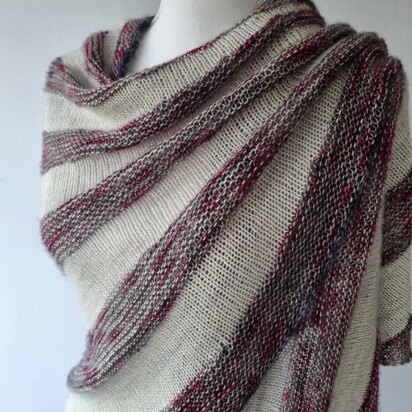 Silver Rose Shawl