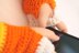 Candy Corn Fingerless Mitts