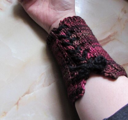 Gothic Romance Lace Up Wrist Cuffs