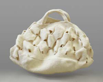 Felted Loops Bag in Lion Brand Fishermen's Wool - L0162AD