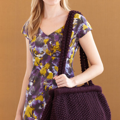 Big Bag in Lion Brand Wool-Ease Thick & Quick - 70051B - knitting pattern