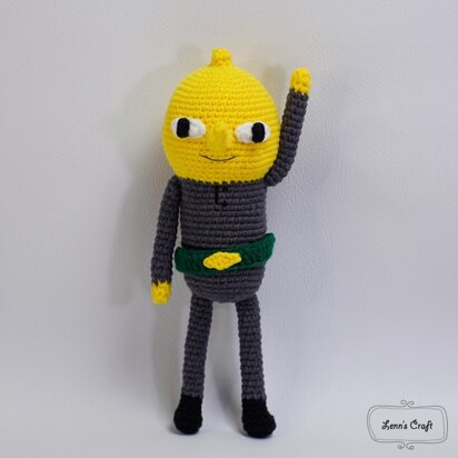 Lemongrab Adventure Time amigurumi crochet toy pattern