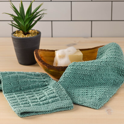 1286 Distylium - Facecloths Knitting Pattern for Home in Valley Yarns Leverett - knitting pattern