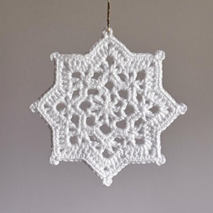 Crystal Star Snowflake Ornament