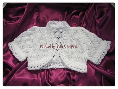 Baby bolero best sale crochet pattern free