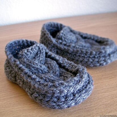 Baby Slippers, Baby Booties - knitting pattern