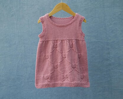 P160 Hearts & Crosses Short Sleeved/Sleeveless Dress