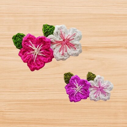 Crochet Flower Hair Clip Pattern – Easy PDF + Video Tutorial