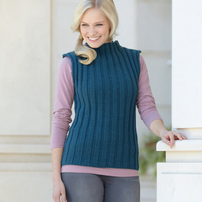 Sweater and Sleevless Top in Sirdar Country Style DK - 7347 - Downloadable PDF