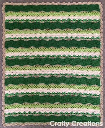 Fields of Green Baby Blanket