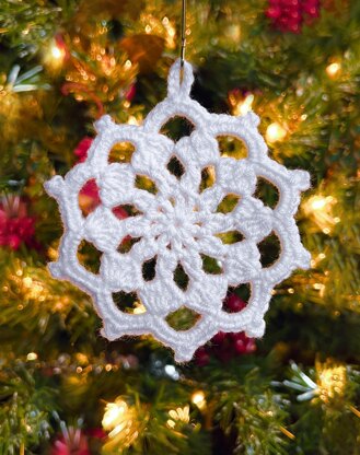 Ten Point Snowflake Ornament